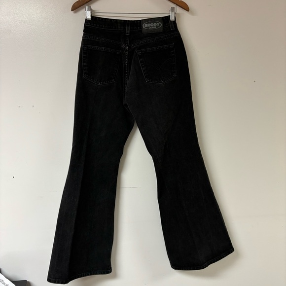 Vintage Brody Jeans black wash flare jeans size 3 - Picture 2 of 6